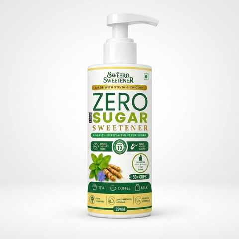 Sweero Sweetener – Zero Added Sugar | Stevia & Chicory | 250ml