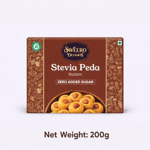 No Added Sugar Badam Peda Box 200g | Sweero Delights