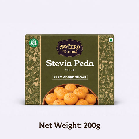 No Added Sugar Kesar Peda 200g | Sweero Delights